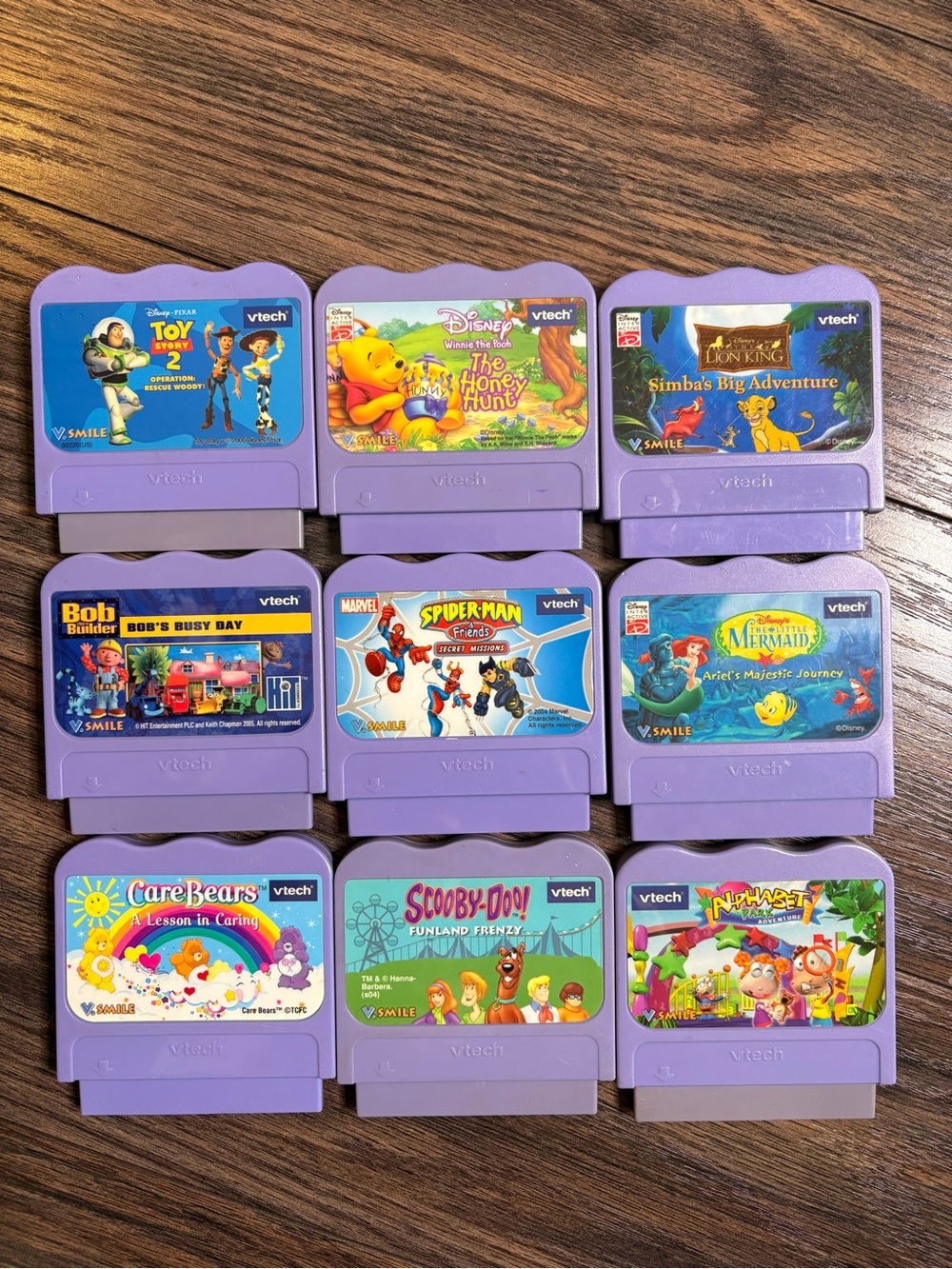 🦋B2G1🦋VTECH V-SMILE 9 Game Learning Bundle